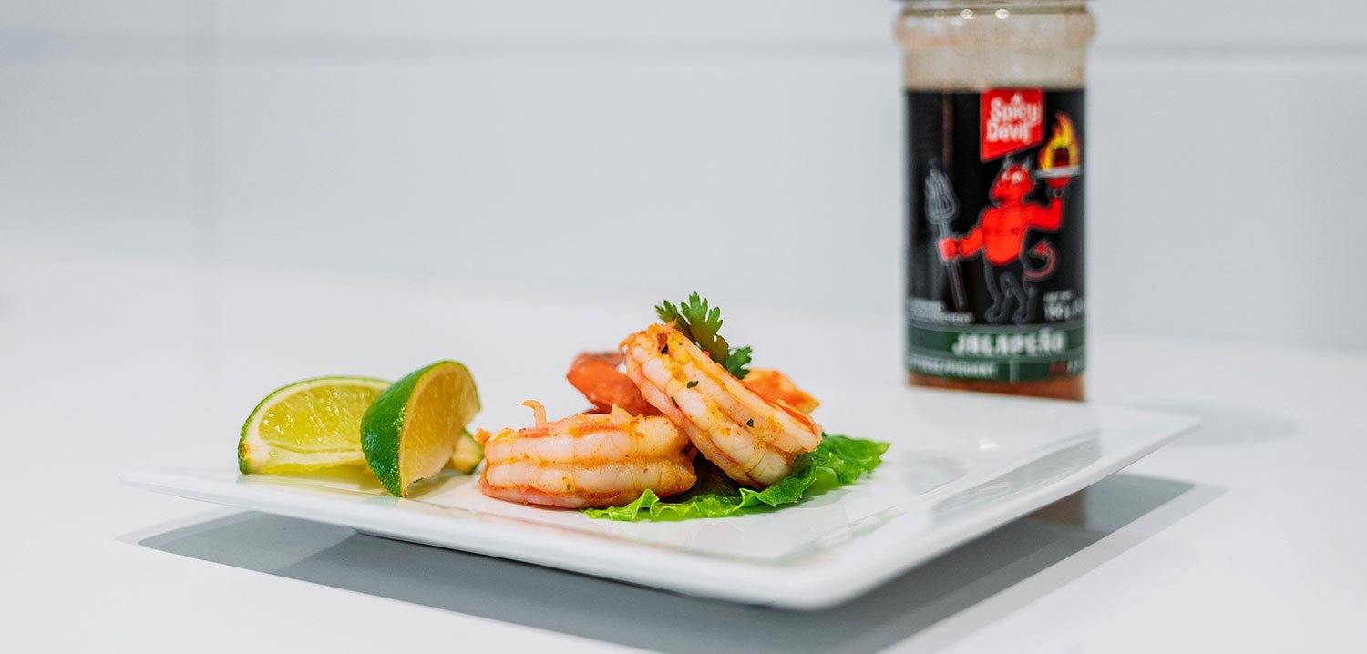 Jalapeño Shrimp Lettuce Tacos - Spicy Devil Co. 